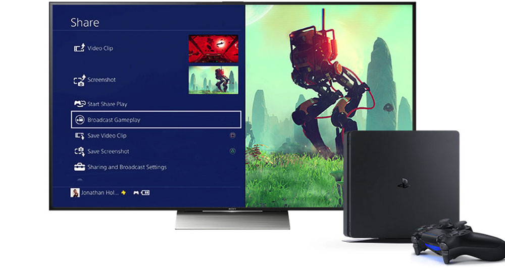 Sony Playstation 4 Slim 500GB Sharing