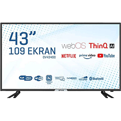 Onvo OV43400 109 Cm Webos Smart Hdr10 Dahili Uydu 400 Hz (Sihirli Kumandalı) Full Hd Led Tv