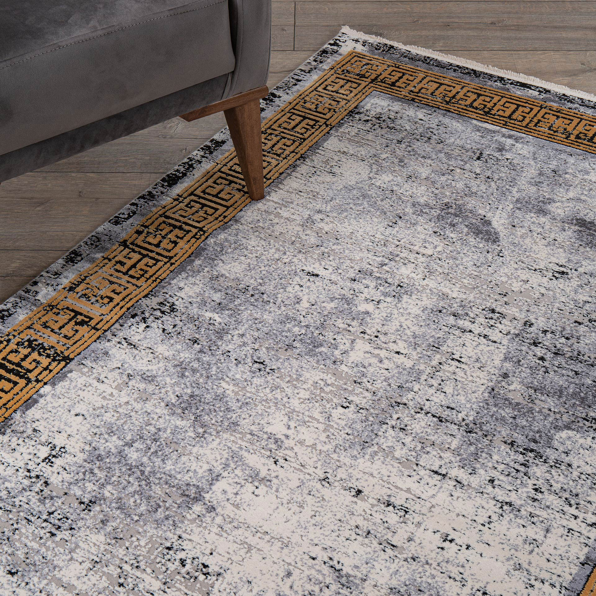 İpek Mekik 160x235 cm Erva Halı 376-18114A-GOLD