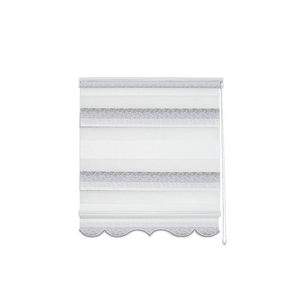 Evaks Malaga V-5 Melanj Zebra Desenli 120x200 Cm Gri Stor Perde