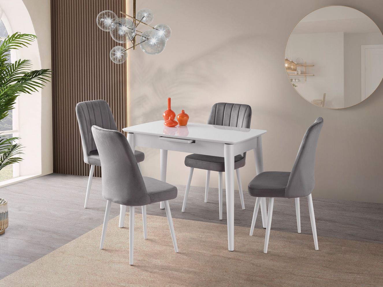 Venüs Masa 60x100 cm Beyaz 24 Ay Taksitle | Evkur