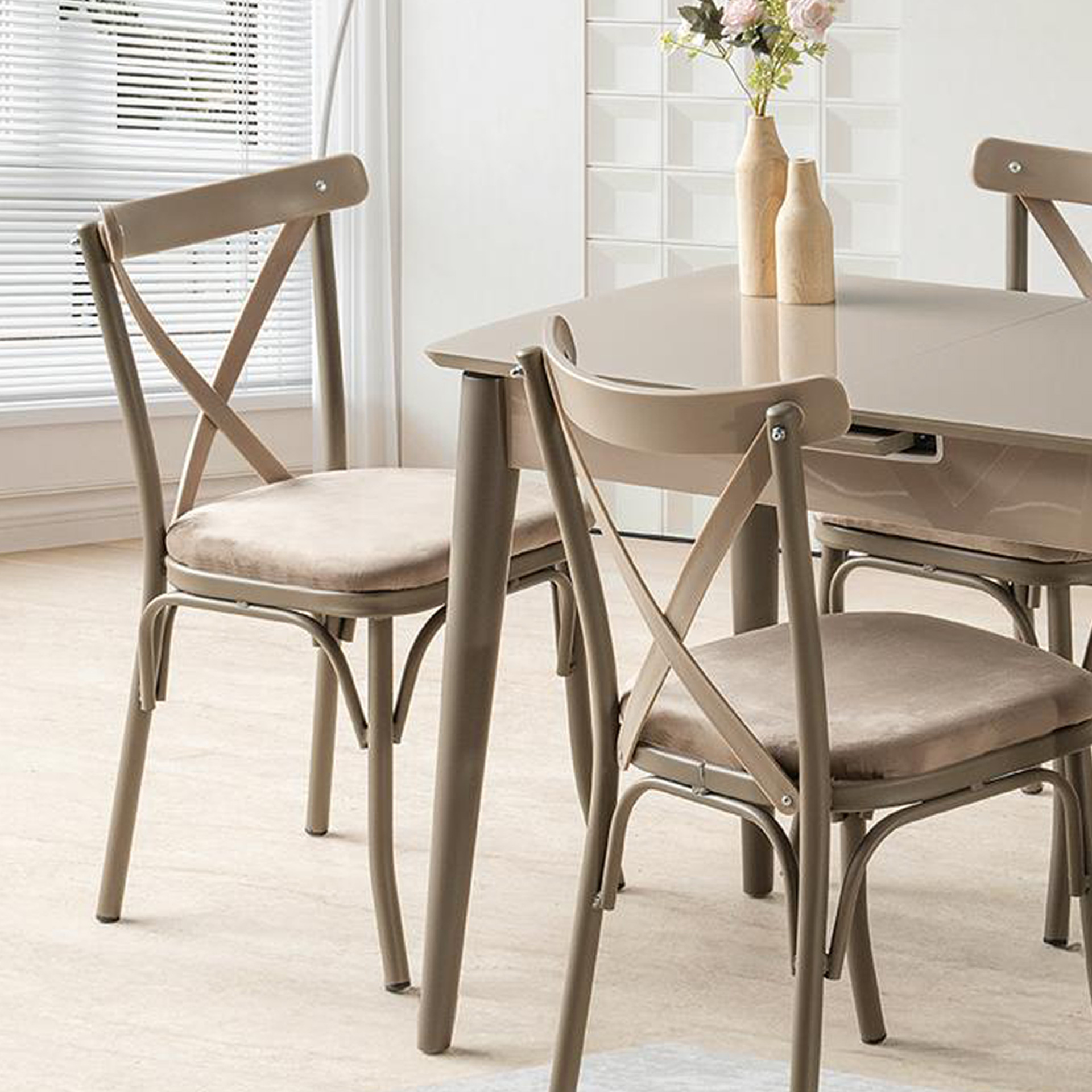 Says Venüs 60x100 Cappucino Masa Takımı | Evkur