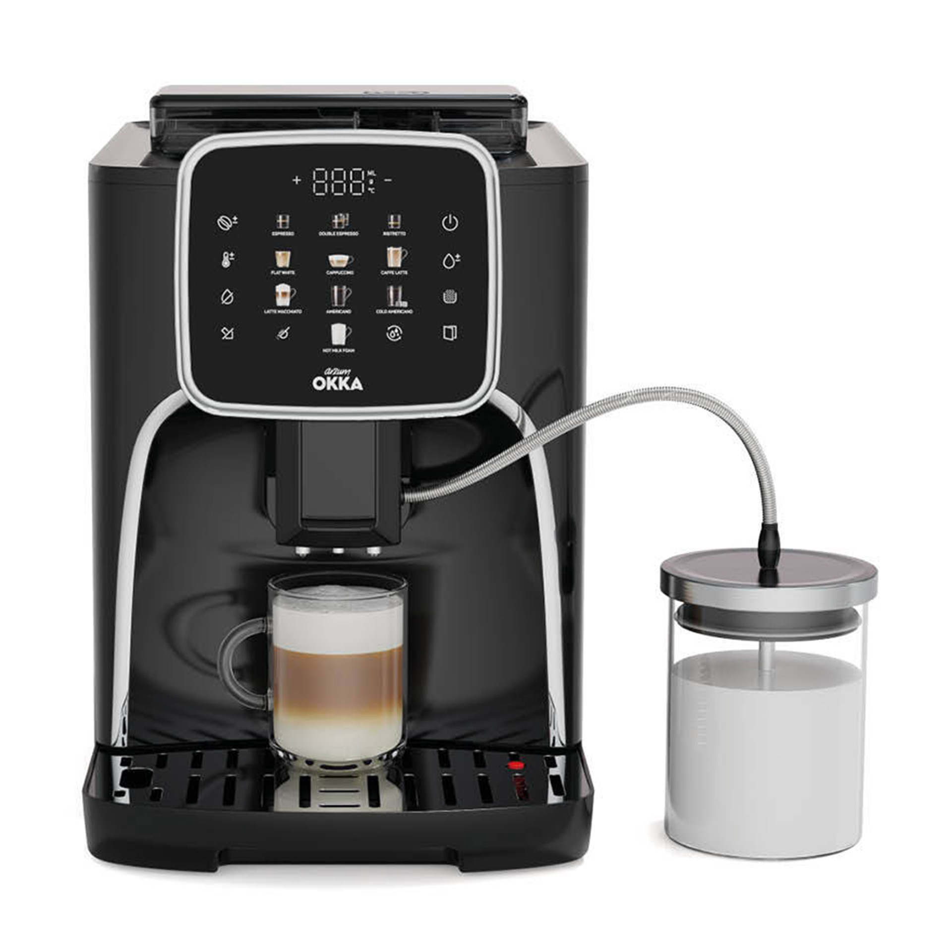 Arzum OK0028 Tam Otomatik Espresso Makinesi Krom | Evkur