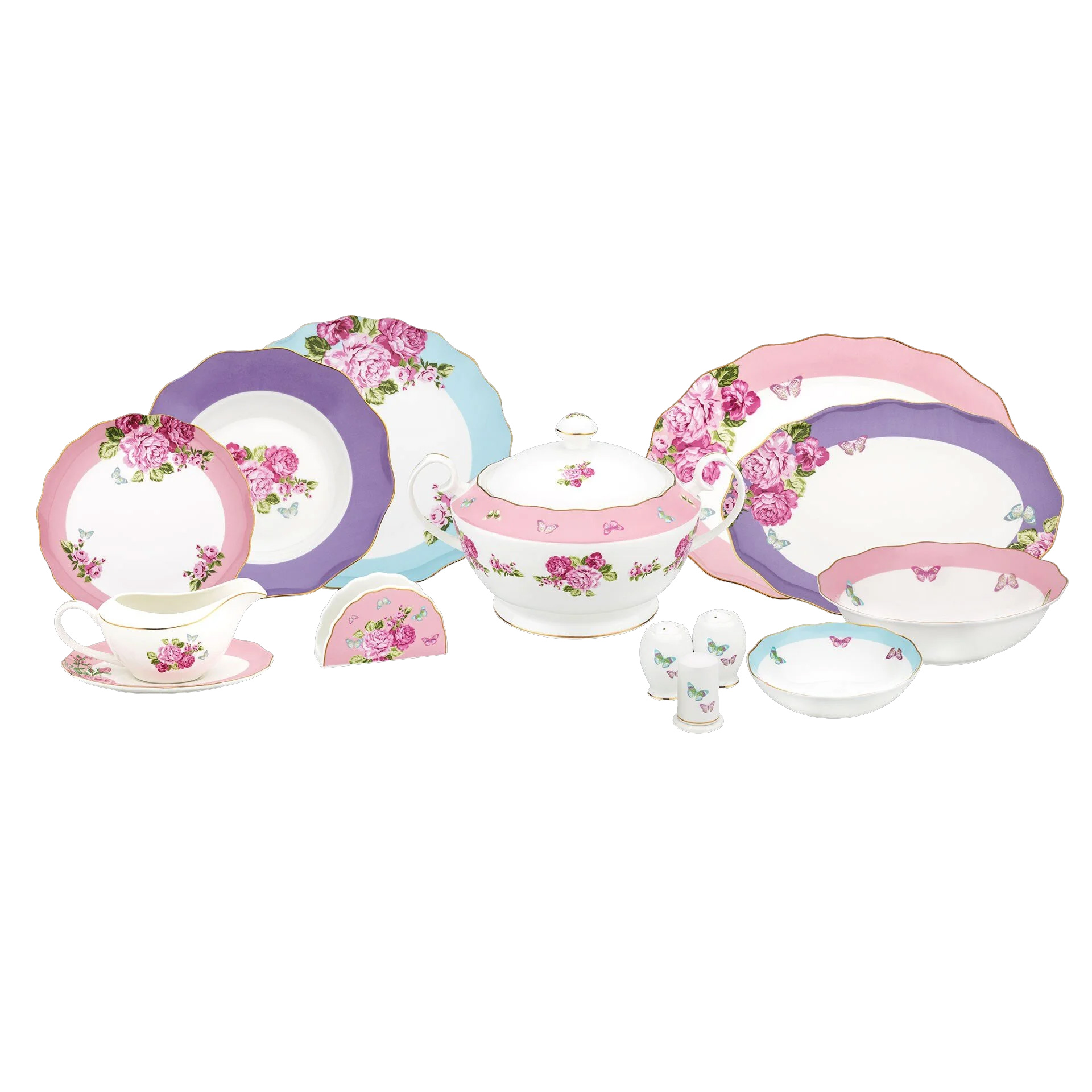 Royal Victoria 92 Parça Porselen Yemek Takımı | Evkur