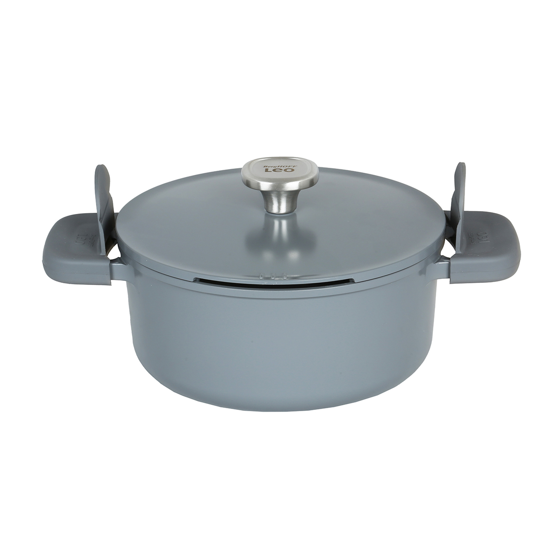 Berghoff Leo Phantom 24 Cm Gri Kapaklı Tencere | Evkur
