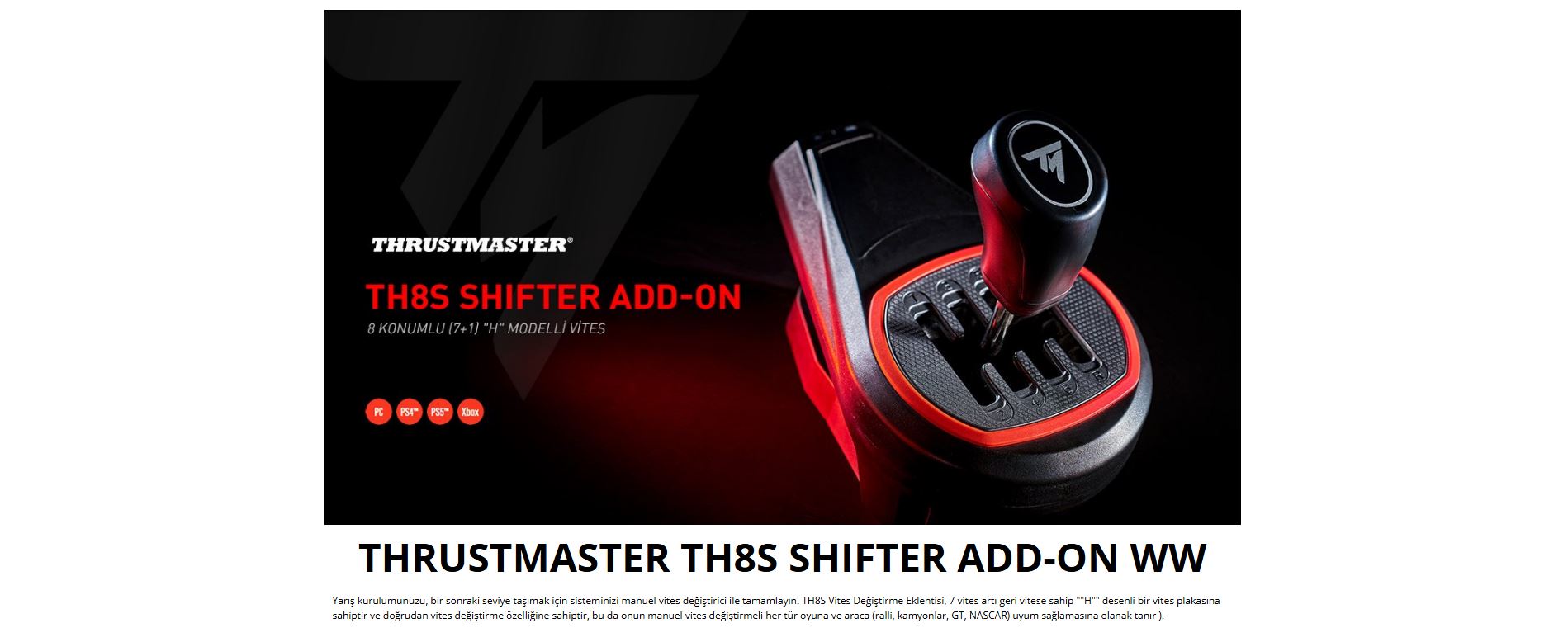 Thrustmaster TH8S Shifter ADD-ON WW | Evkur