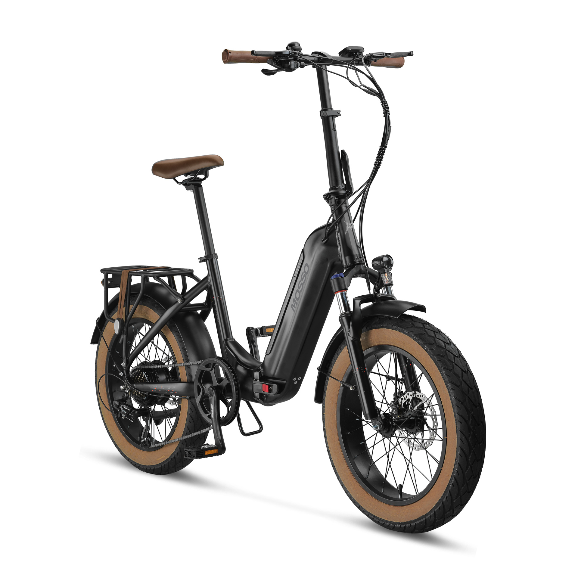 Mosso Hydra Elektrikli Katlanır Bisiklet Mat Siyah |Evkur
