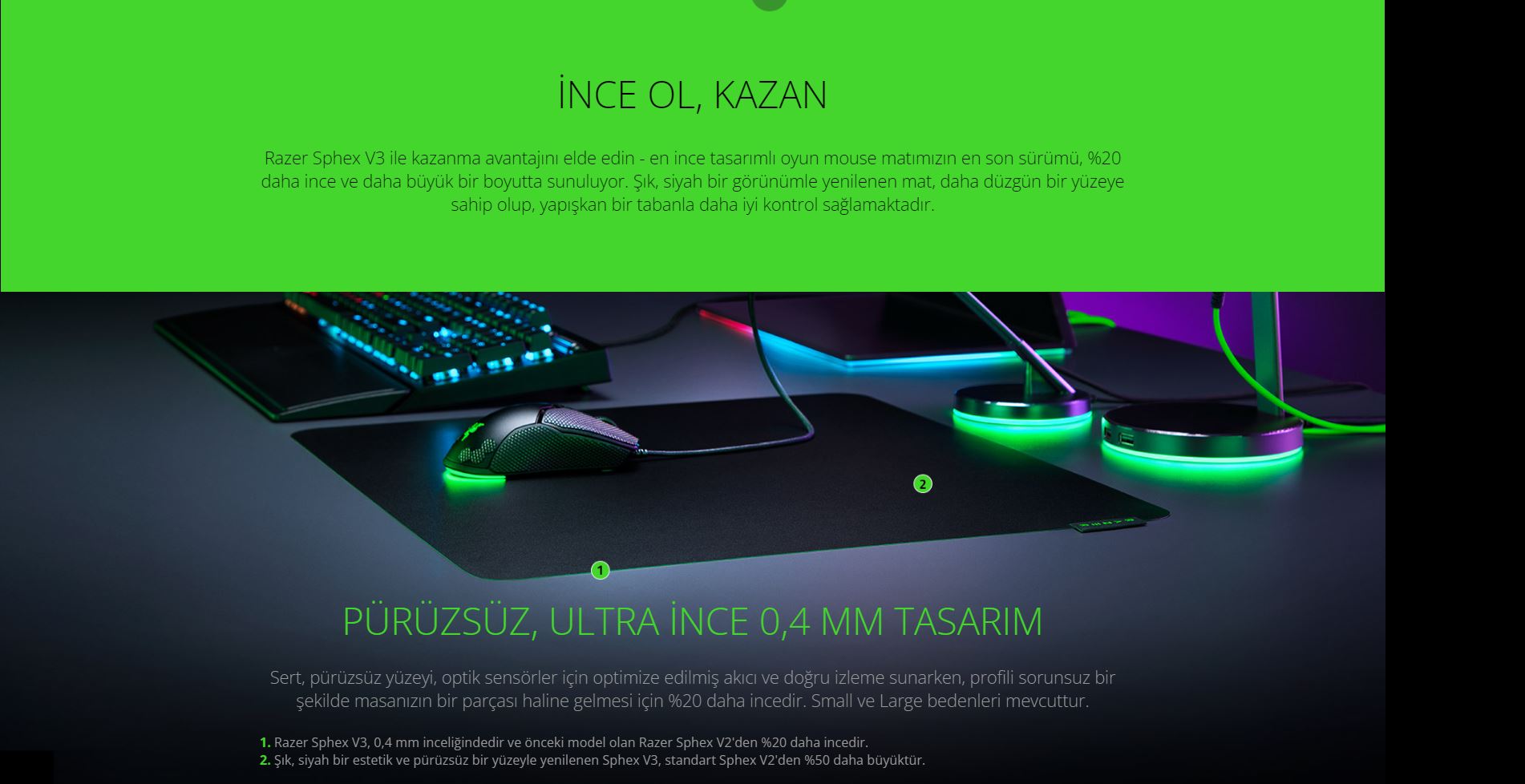 Razer,Sphex V3 Large Mousepad