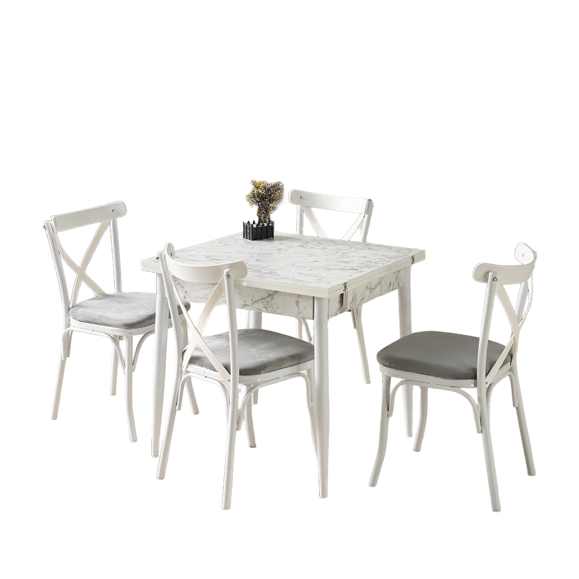 Bahar Katlanır Masa Takımı 75x80 24 Ay Taksitle | Evkur