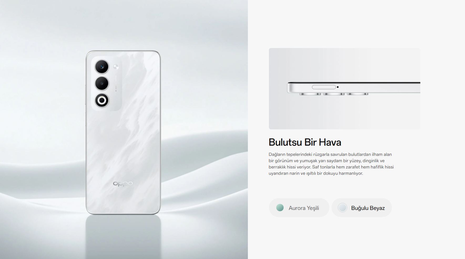 Oppo A5 8/256GB 5G Akıllı Telefon Beyaz | Evkur