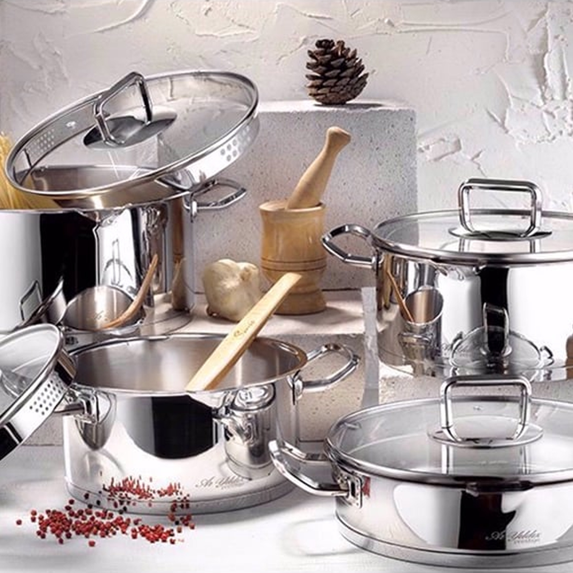 Aryıldız Vento Prestige 8 Parça Tencere Seti | EVKUR