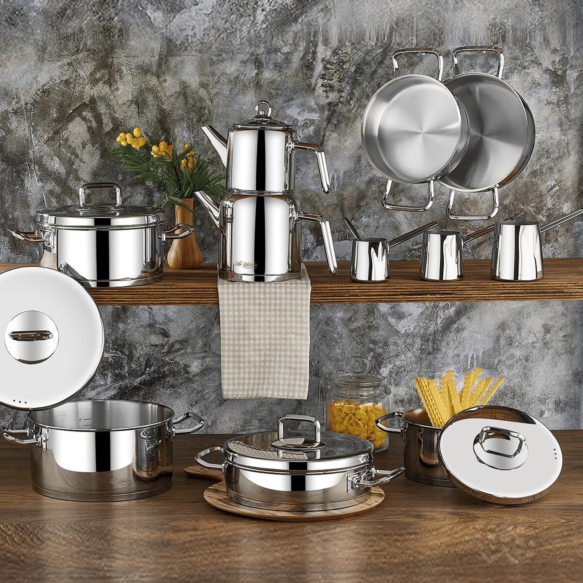 Aryıldız Vento Prestige Steel 20 Parça Çeyiz Seti | Evkur