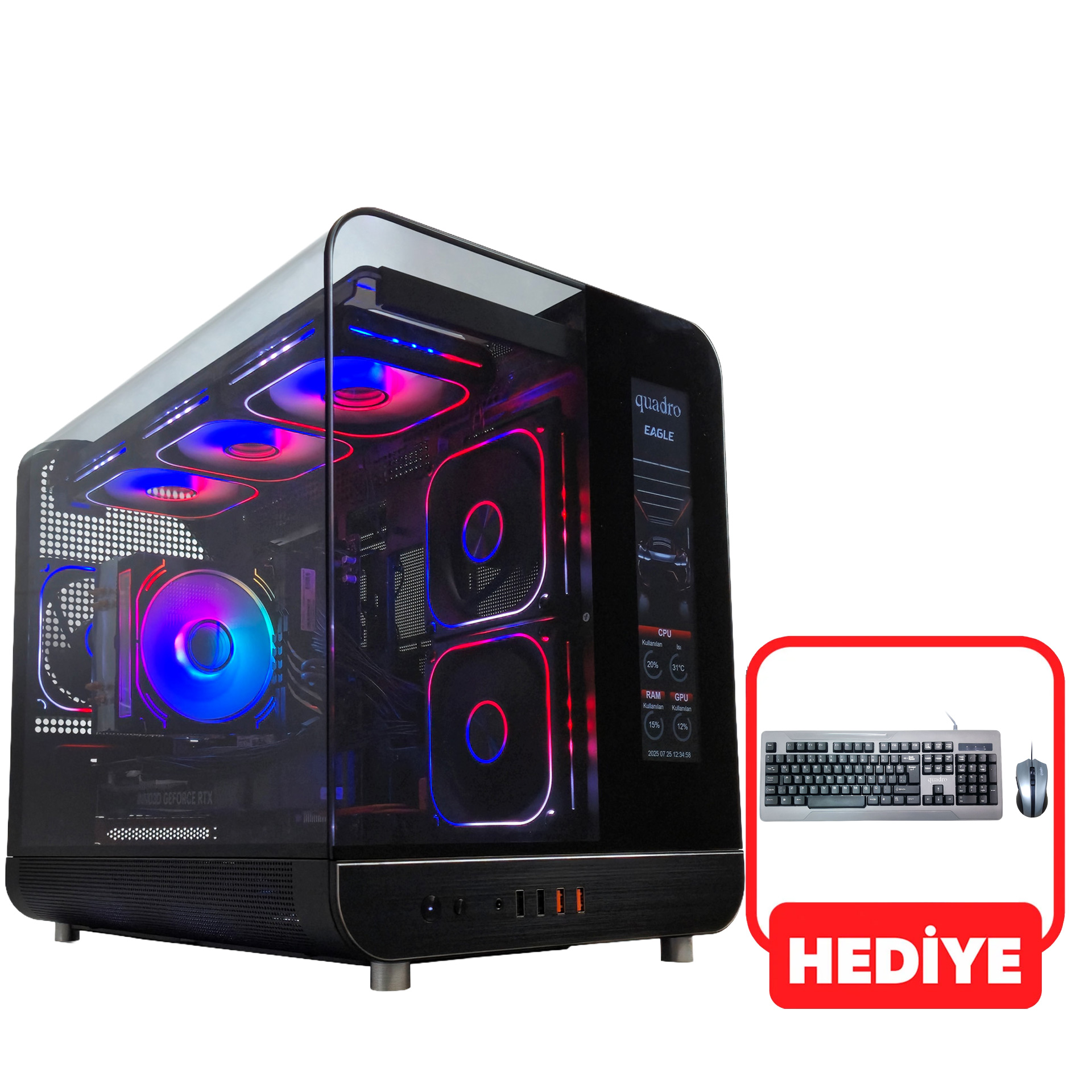 Quadro Eagle AI AMD Ryzen 7 8700F 16GB RAM