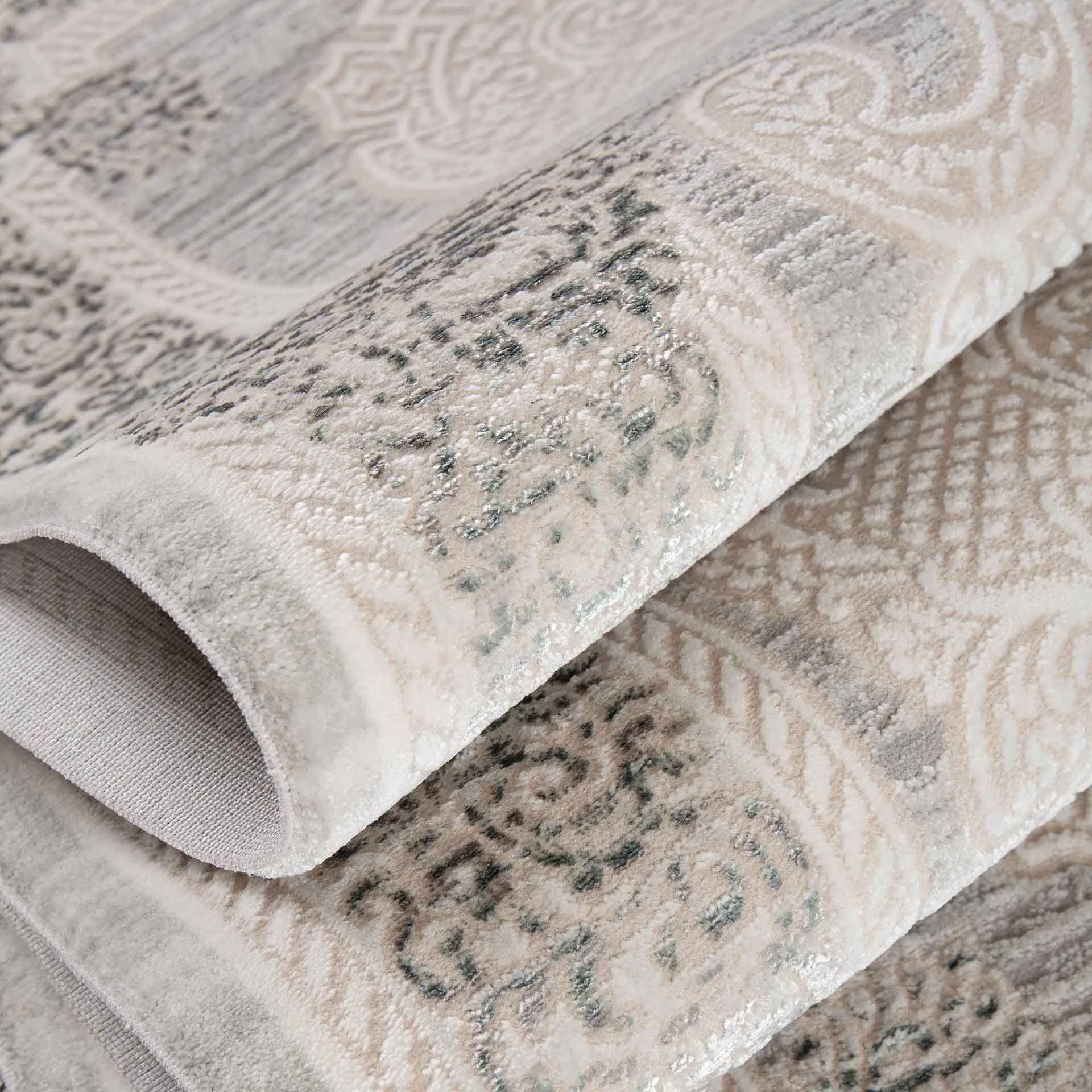 Angora Aqua C034F 100x200 cm Gri Mavi Halı | Evkur