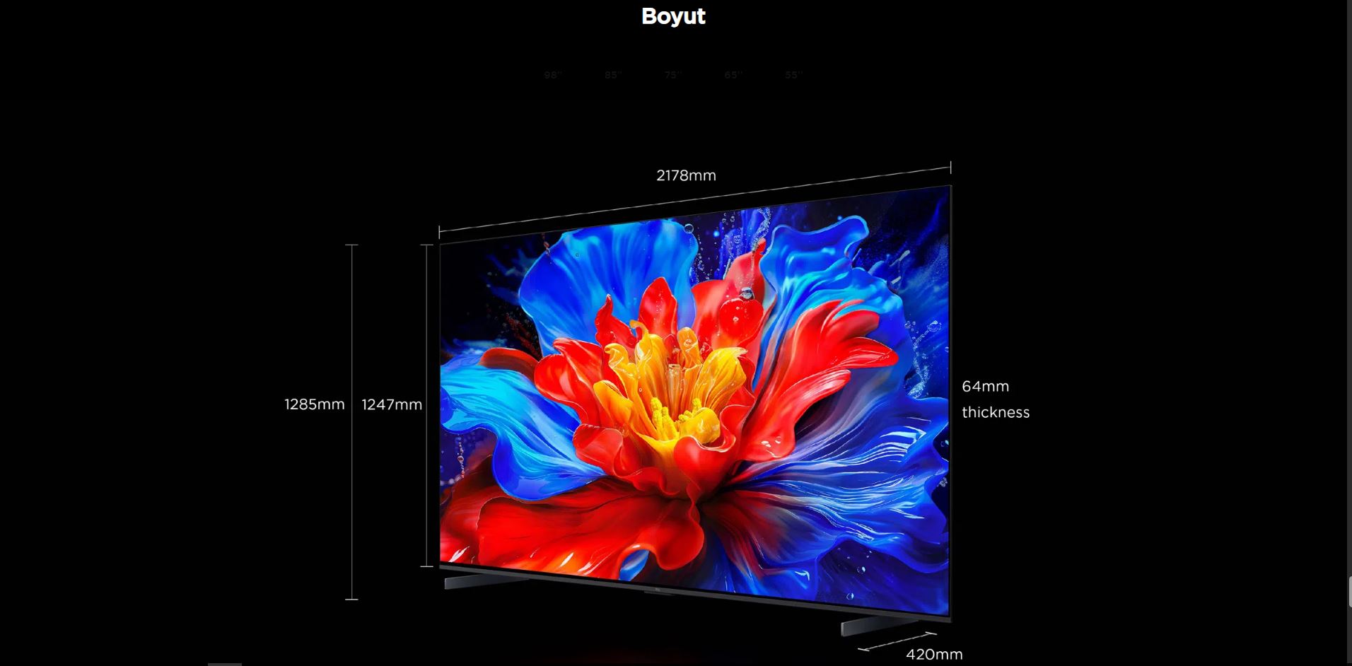 TCL 55P89KGTV 139 Ekran 4K 144Hz QLED Google TV | Evkur