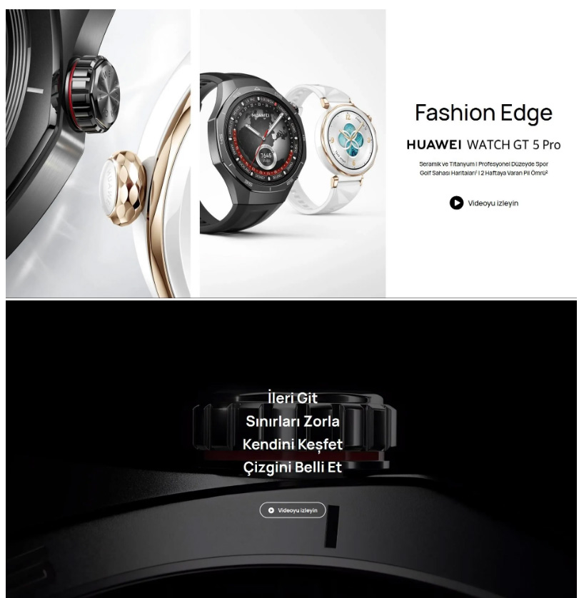 Huawei Watch GT5 Pro 46mm Titanyum Akıllı Saat Siyah | Evkur