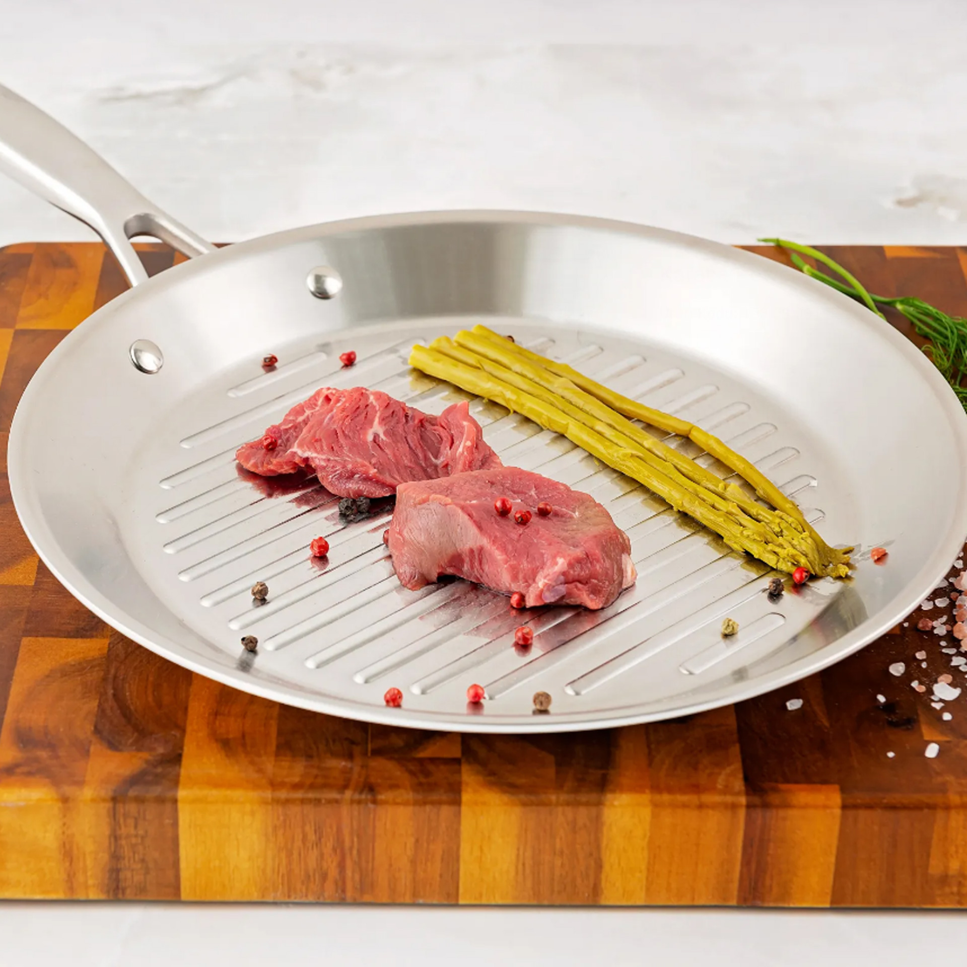 Karaca Power Steel 3 Ply 316 Çelik Grill Tava 28 cm