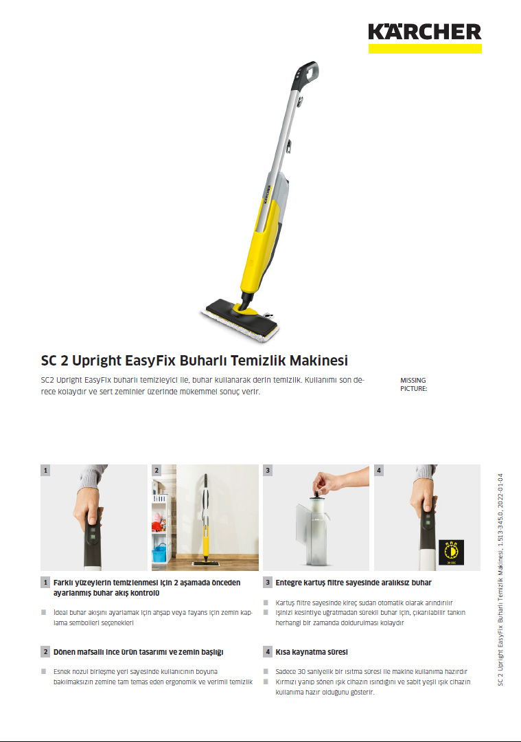 Karcher sc 2 upright easyfix