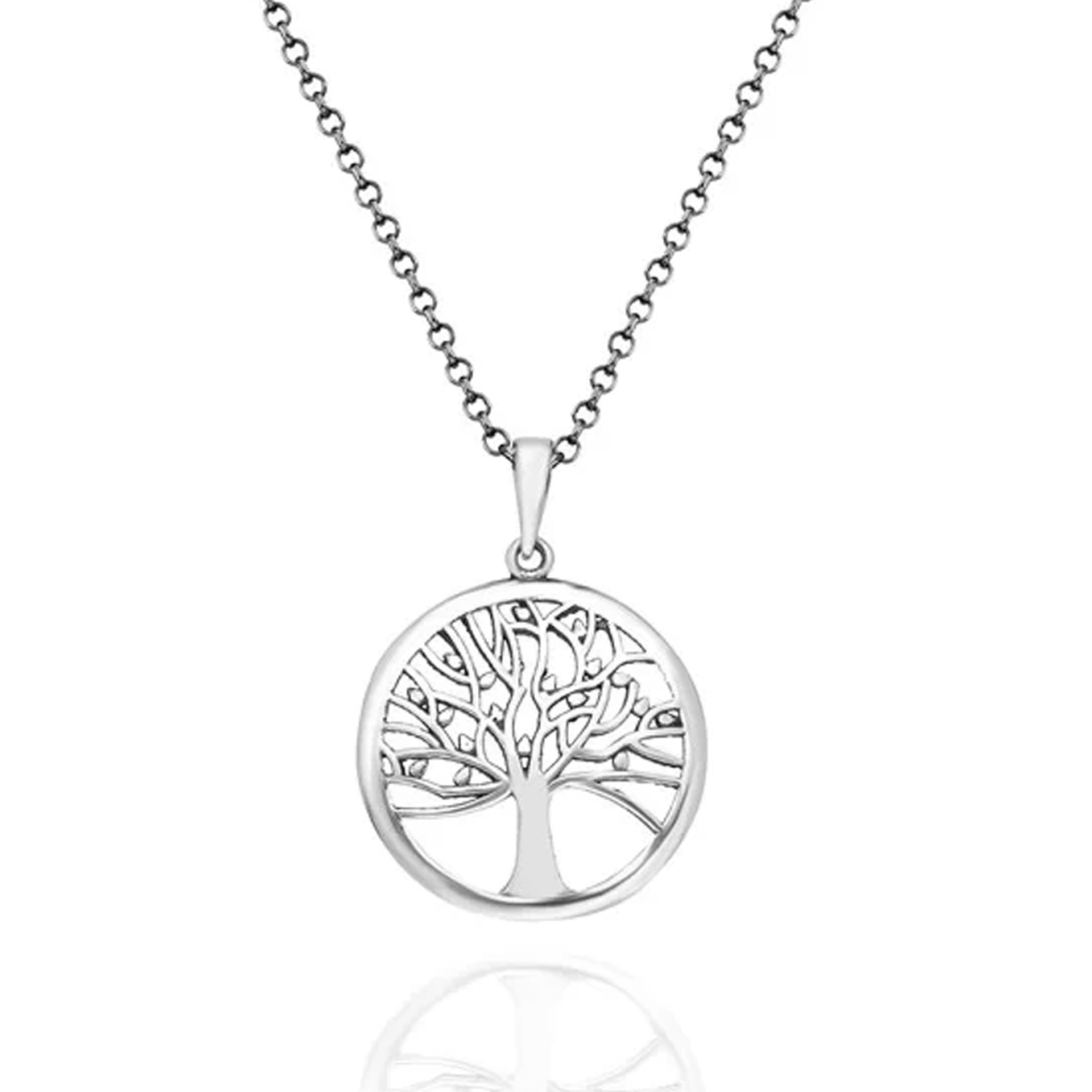 İpek Silver 925 Ayar Gümüş Hayat Ağacı Unisex Kolye