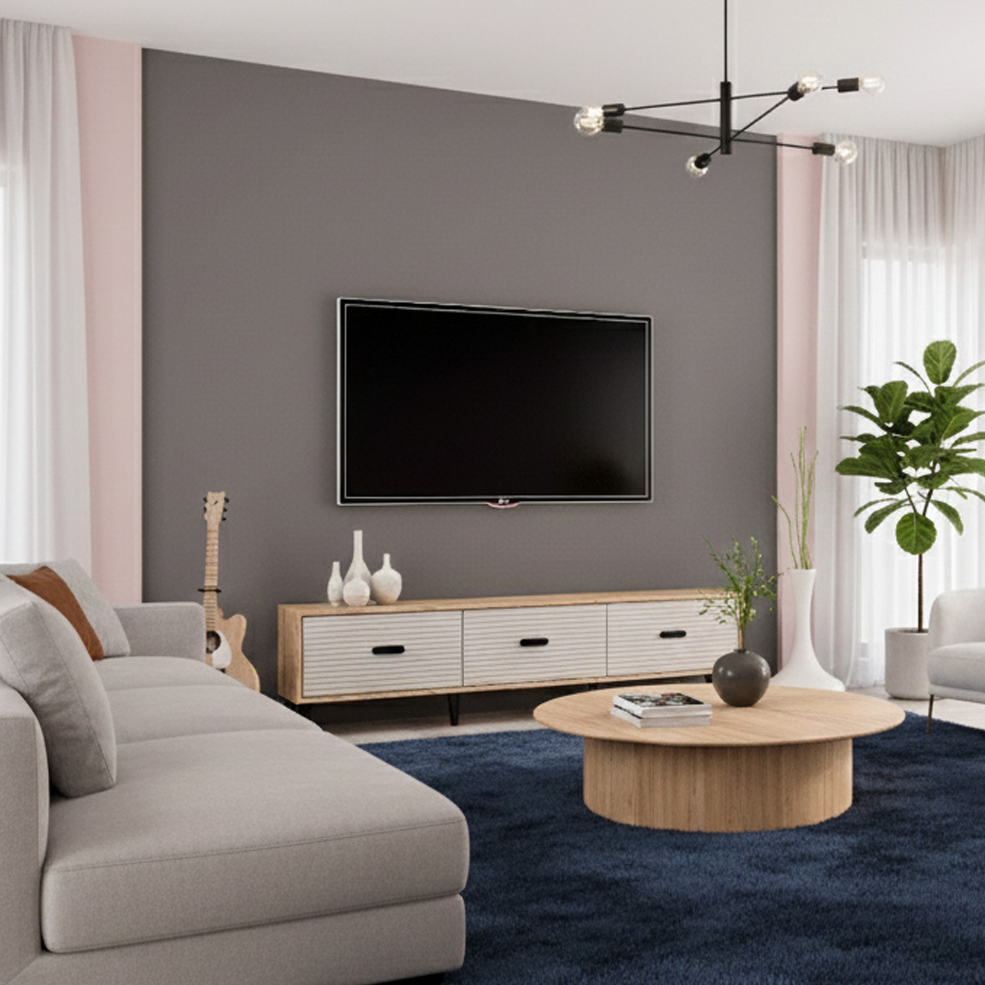 Movemo 180 cm TV Sehpası Atlantik Çam Dor | Evkur