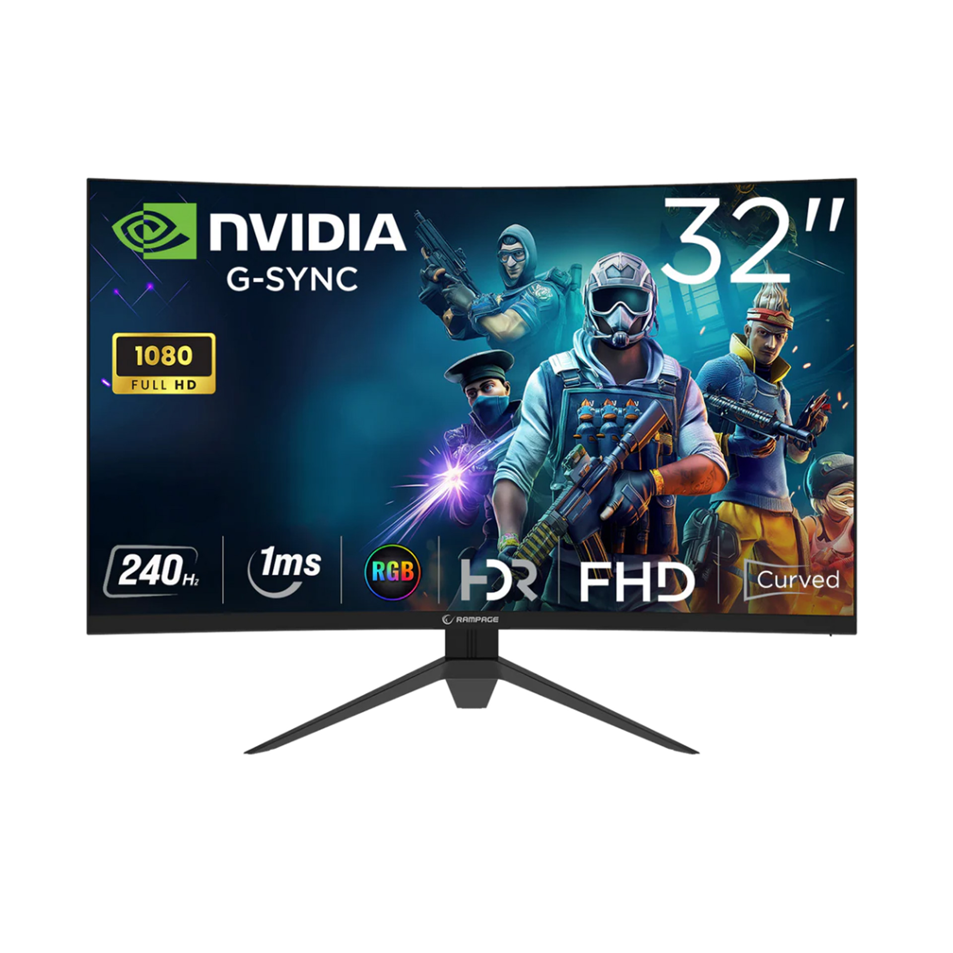 Rampage Drop 32 inç 240Hz Curved Monitör | Evkur