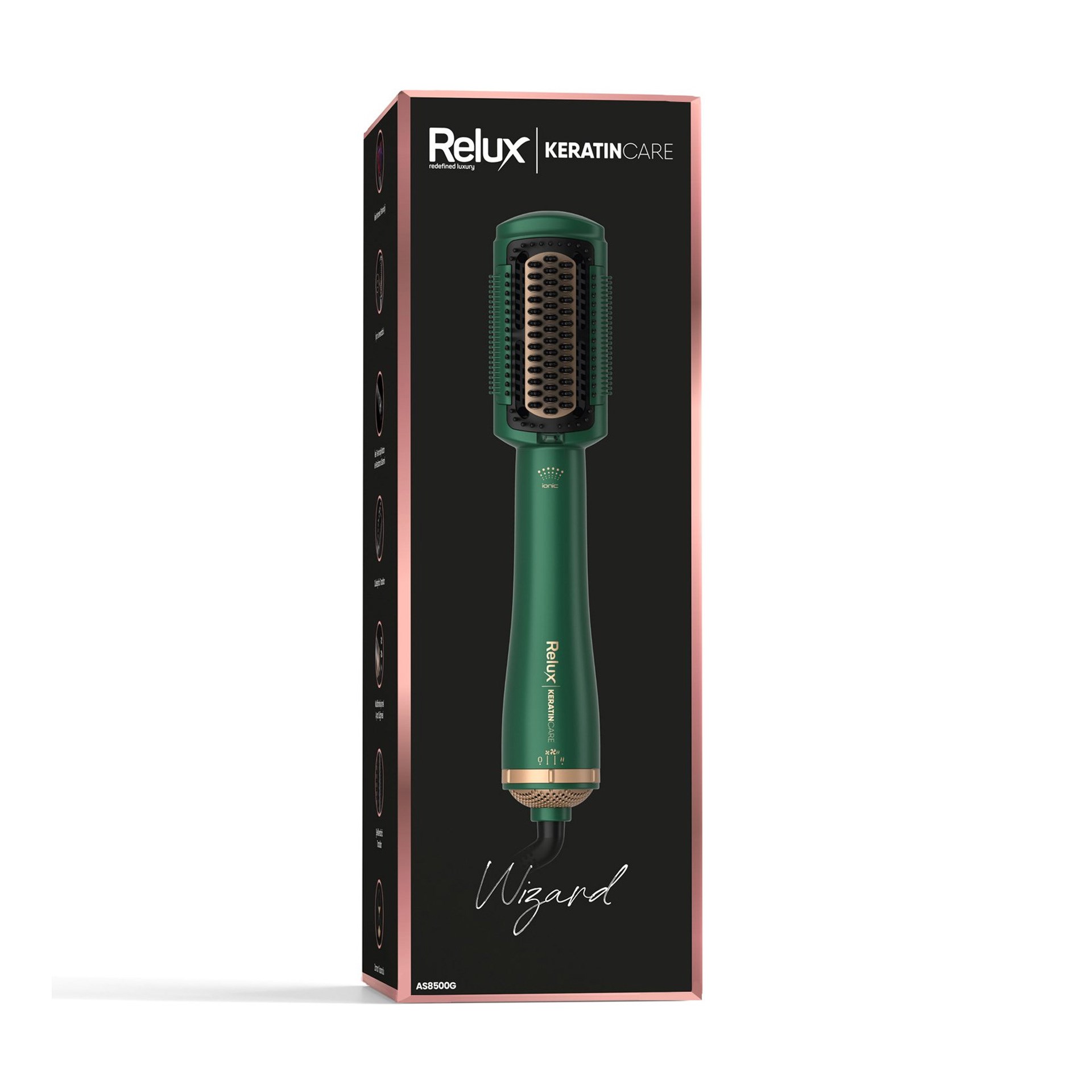 Relux AS8500G Keratin Care Iyonik Üflemeli Sekillendirici Tarak (Teşhir Ürünü)