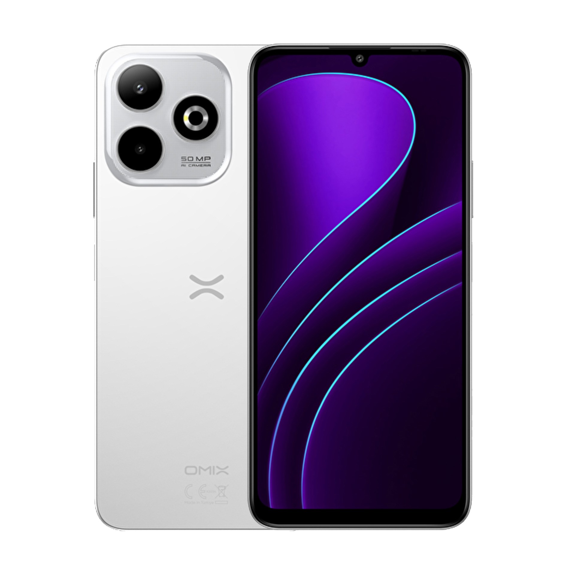 Omix O1 Next 8/128GB 5G Akıllı Telefon Beyaz