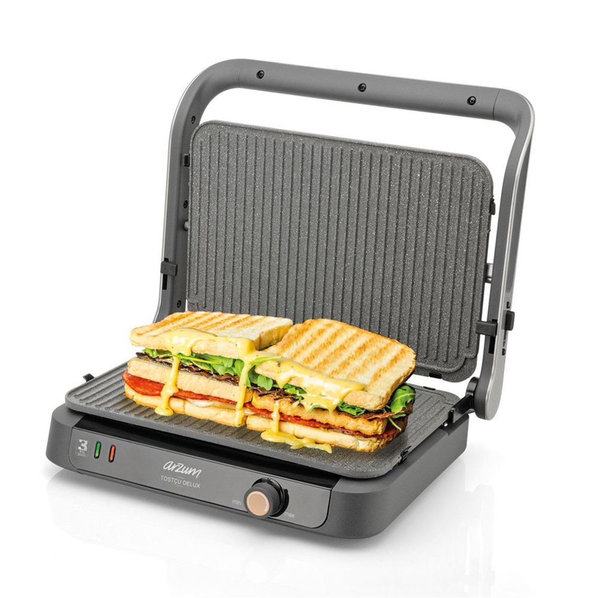 Arzum AR2001 Tostçu Delux Izgara ve Tost Makinesi