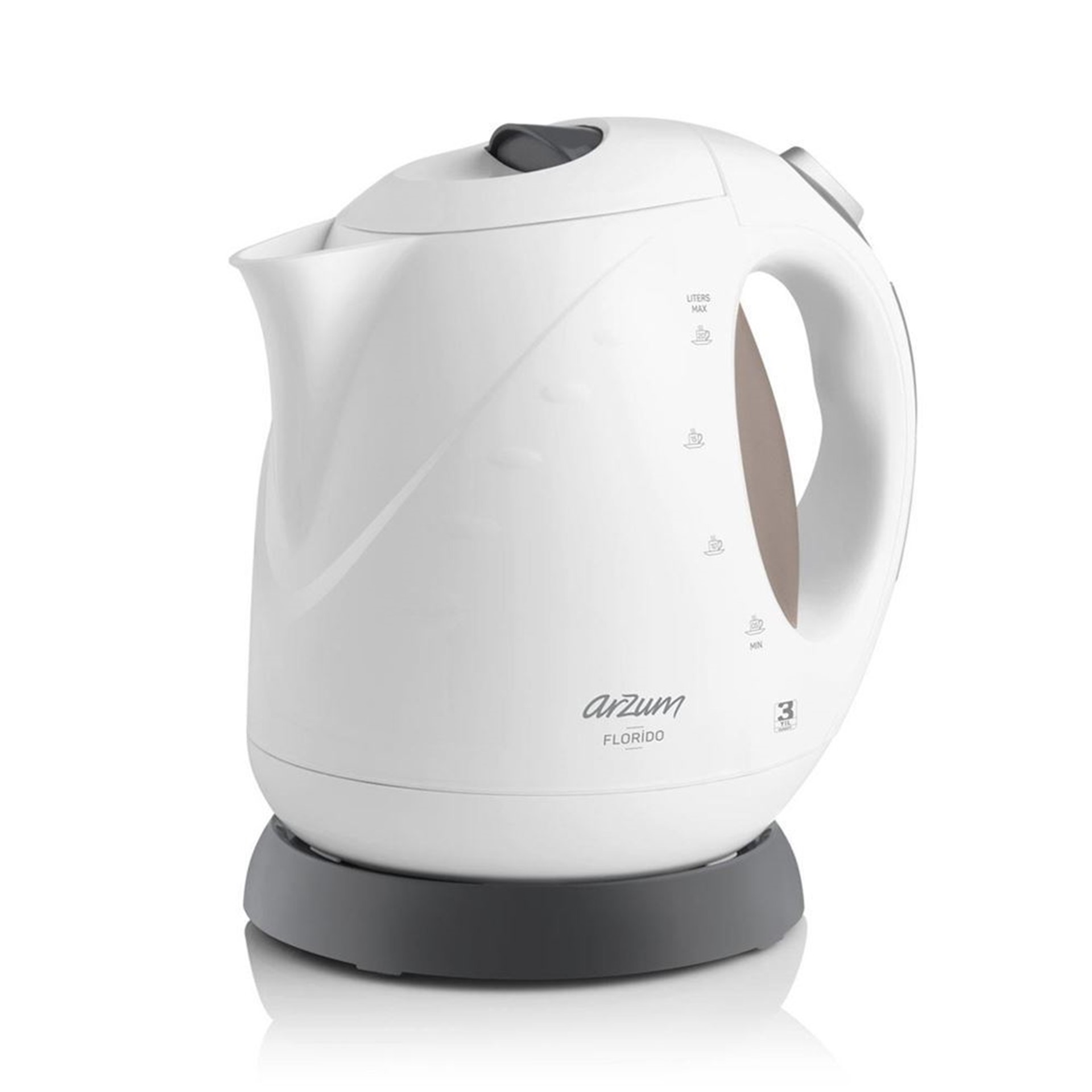 Arzum AR3014 Florido Gizli Rezistanslı Su Isıtıcısı Beyaz