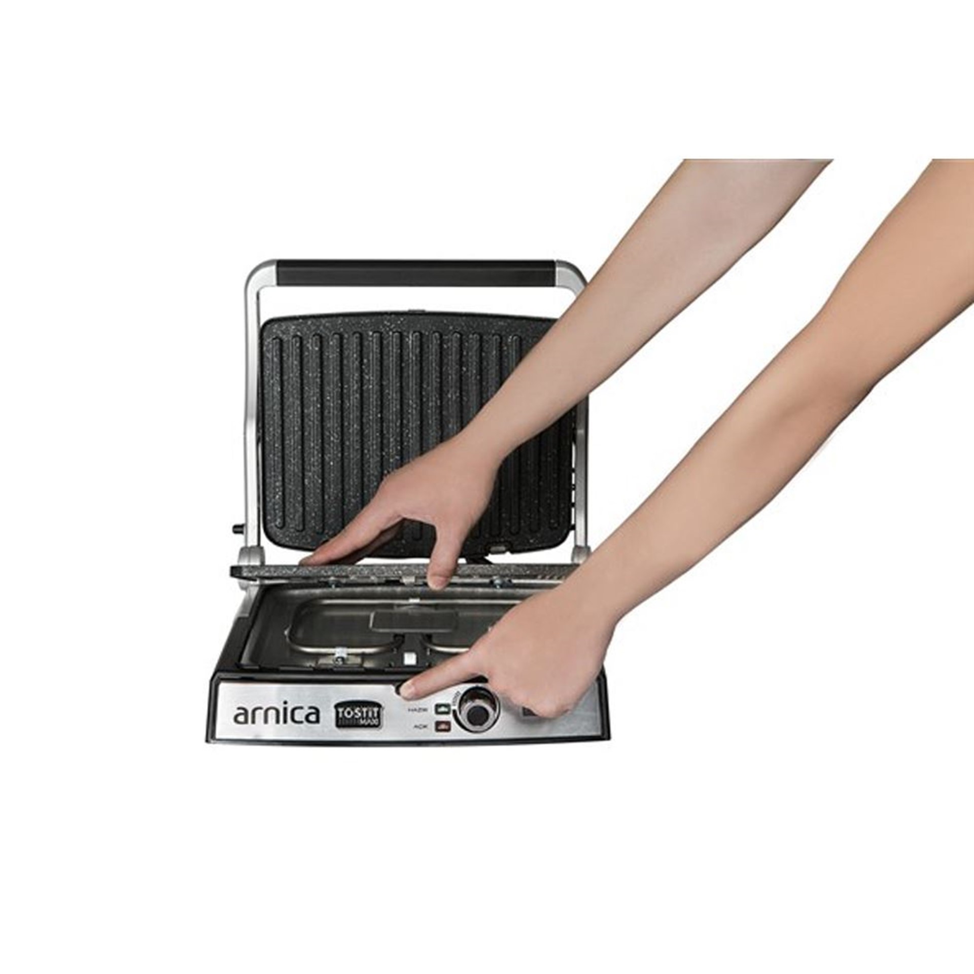 Arnica GH26240 Tostit Maxi Granit Tost Makinesi Inox