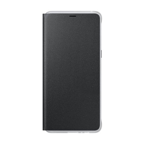 Samsung Galaxy A8 Plus 2018 Neon Siyah Kapaklı Kılıf