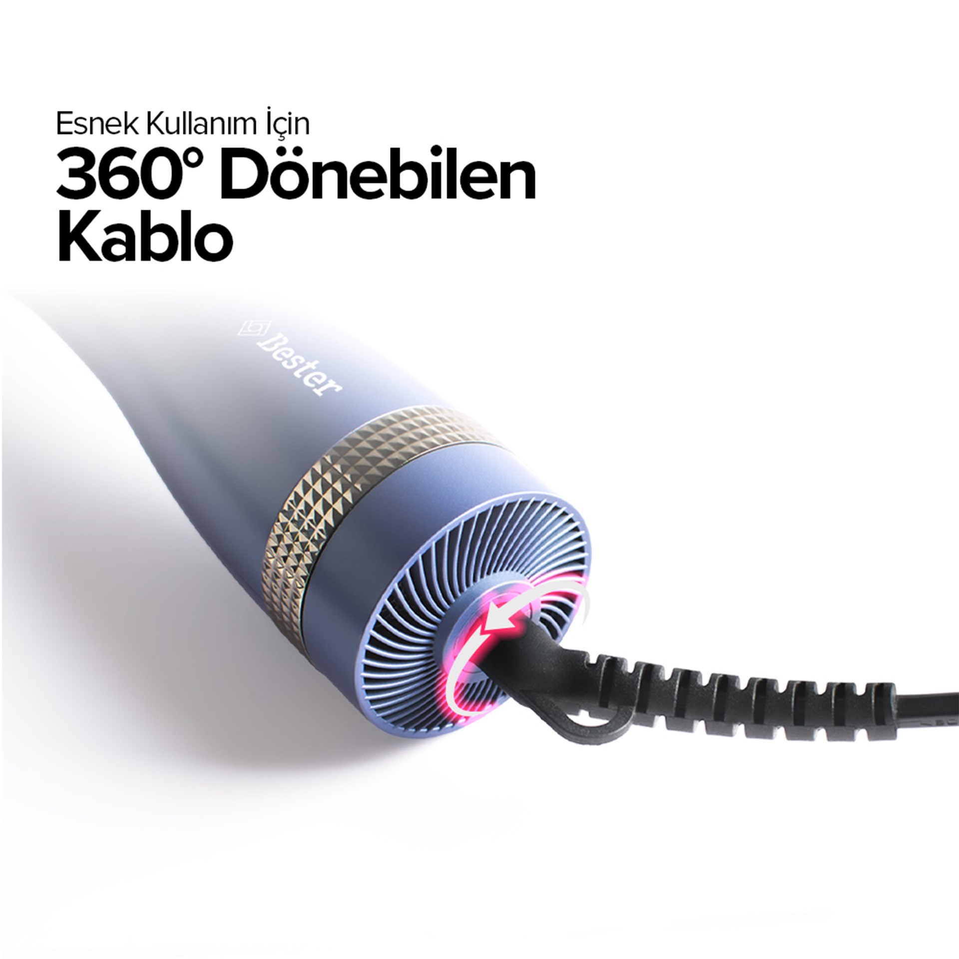 Bester AS5210 Hava Üflemeli Saç Şekillendirici Tarak