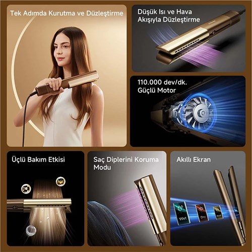 Dreame Aero Straight Saç Düzleştirici Gold | Evkur