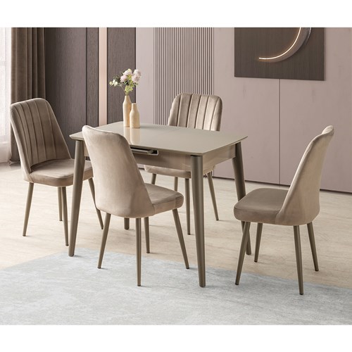 Says 60x100 Venüs Cappucino Masa Takımı | Evkur