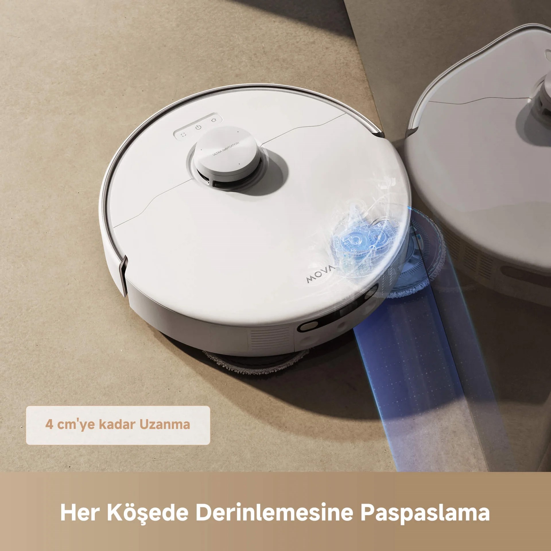 Mova P50 Pro Ultra Robot Süpürge Beyaz