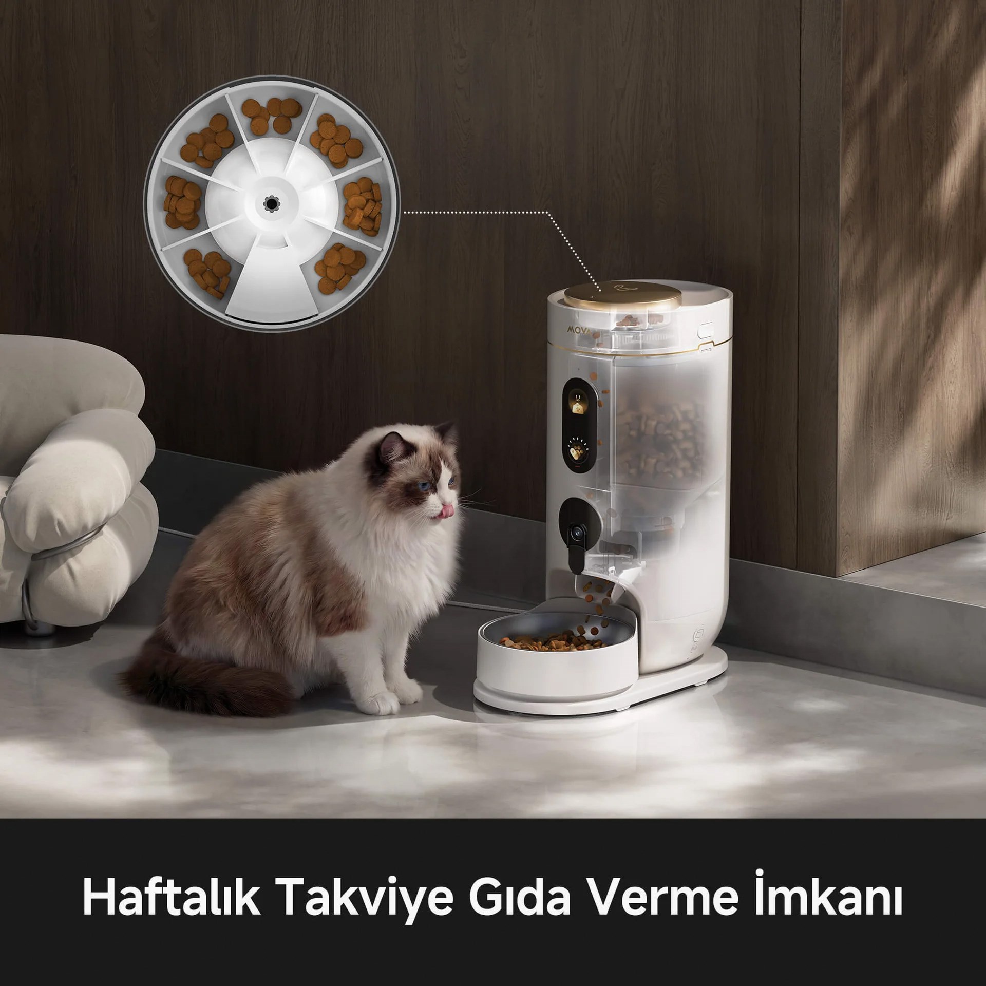 Mova NutriPal 10 Ultra Akıllı Evcil Hayvan Mama Makinesi