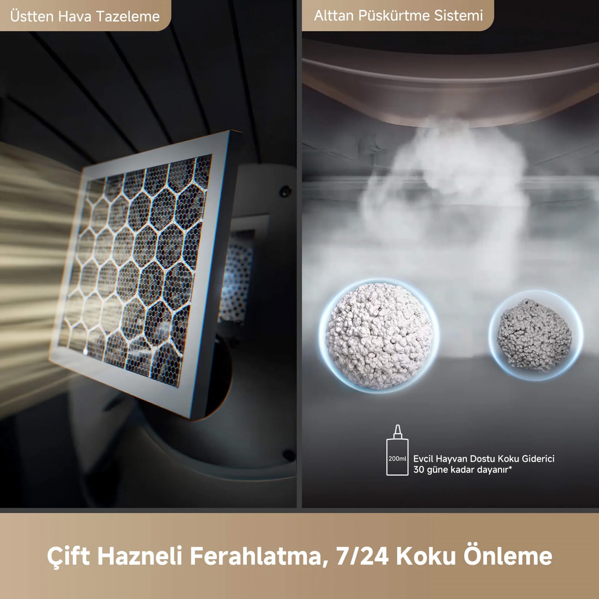 Mova LR10 Prime Akıllı Kedi Tuvaleti Beyaz
