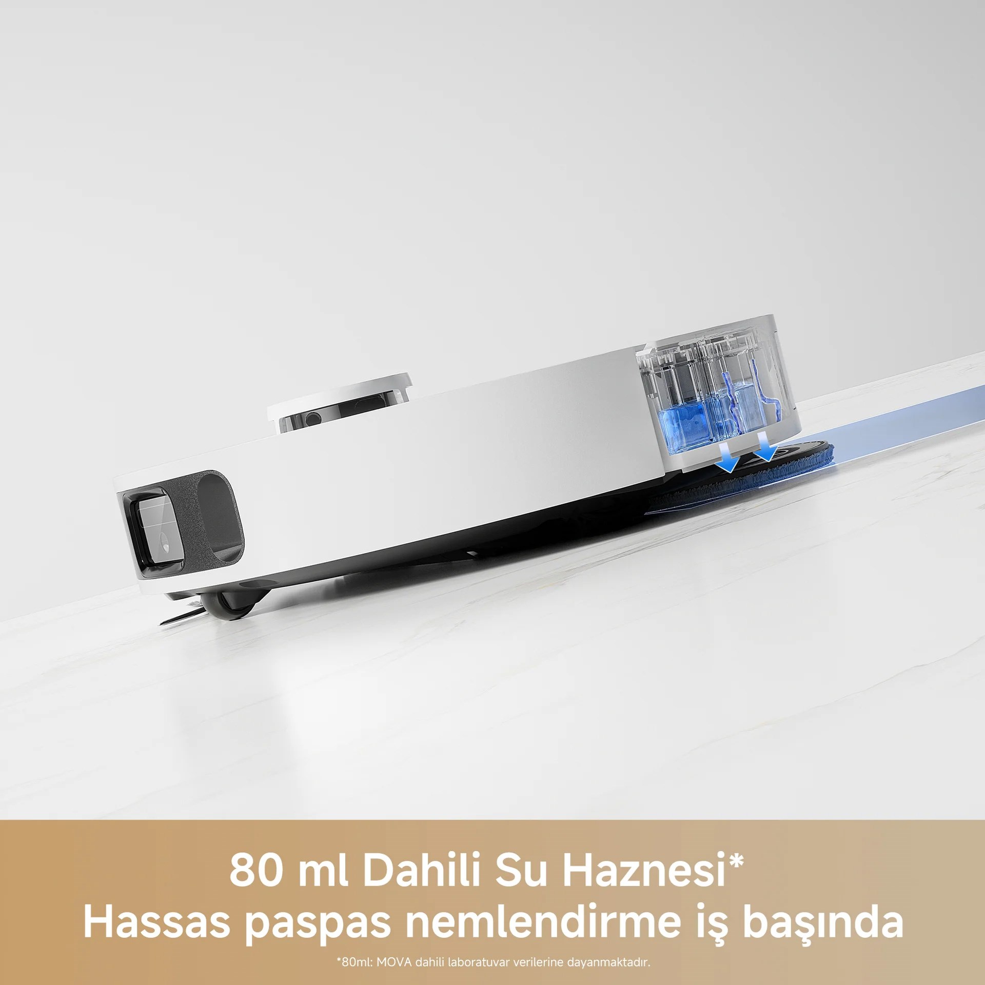 Mova E40 Ultra Robot Süpürge Beyaz