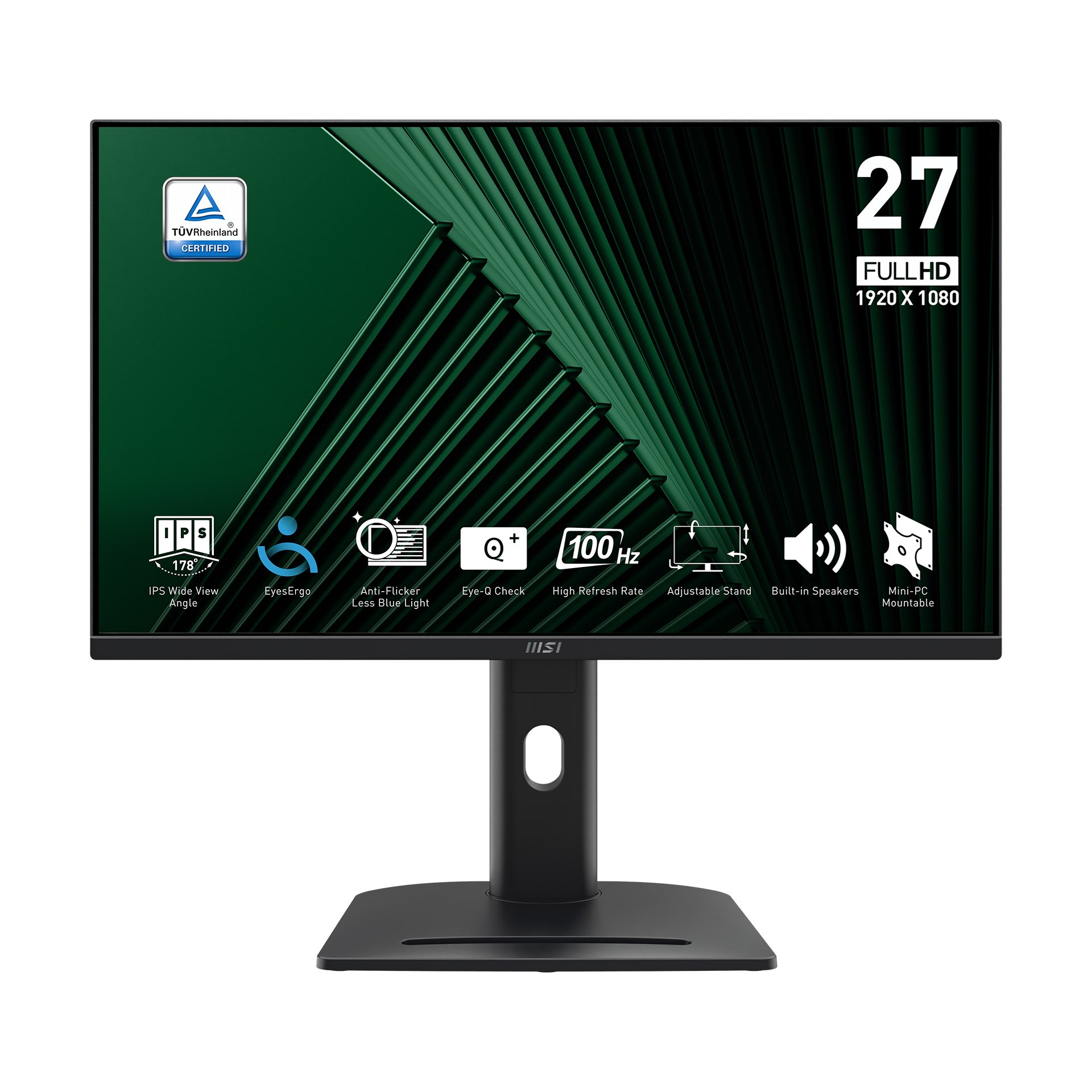 MSI 27 PRO MP275PG 1920X1080 (FHD) 16:9 FLAT IPS 100HZ 1MS ADAPTIVE-SYNC PIVOT MONITOR