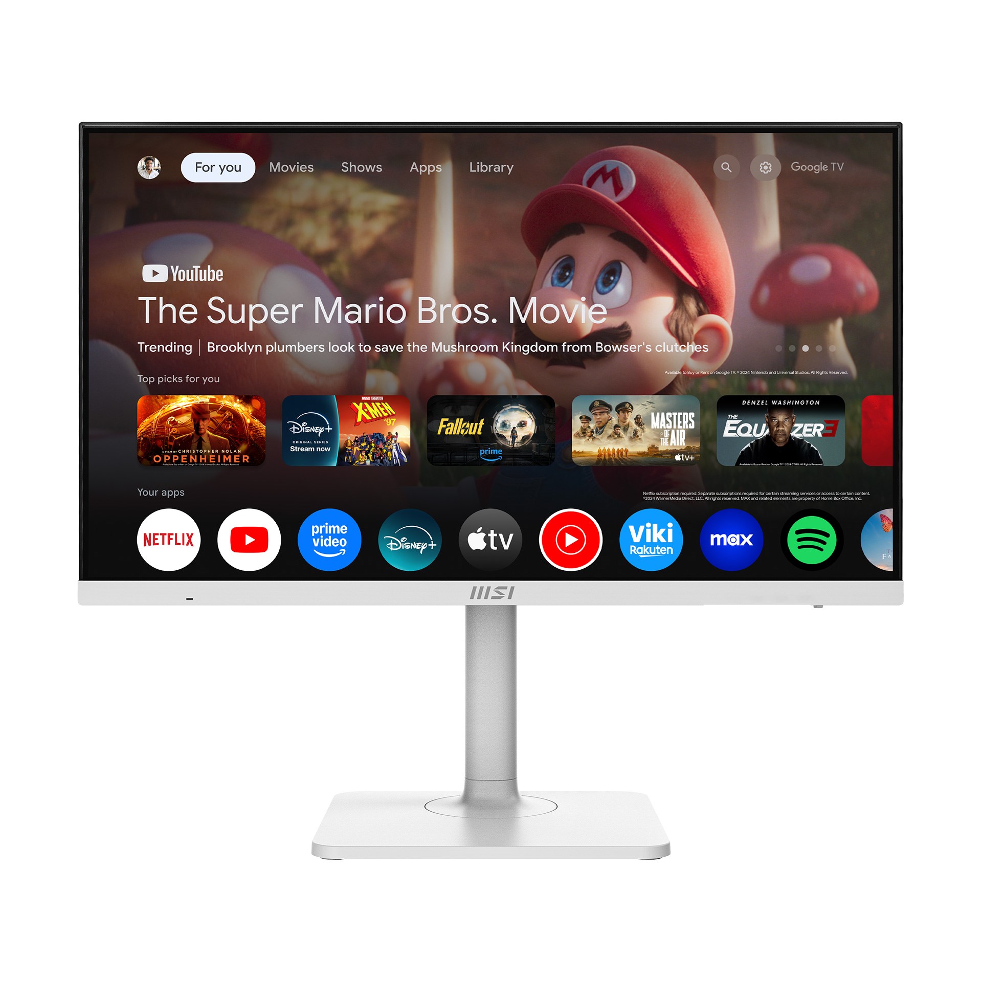 MSI 27 MODERN MD272UPSW 3840X2160 (UHD) 16:9 FLAT IPS 60HZ 1MS ADAPTIVE-SYNC PIVOT BEYAZ TYPE-C MONITOR