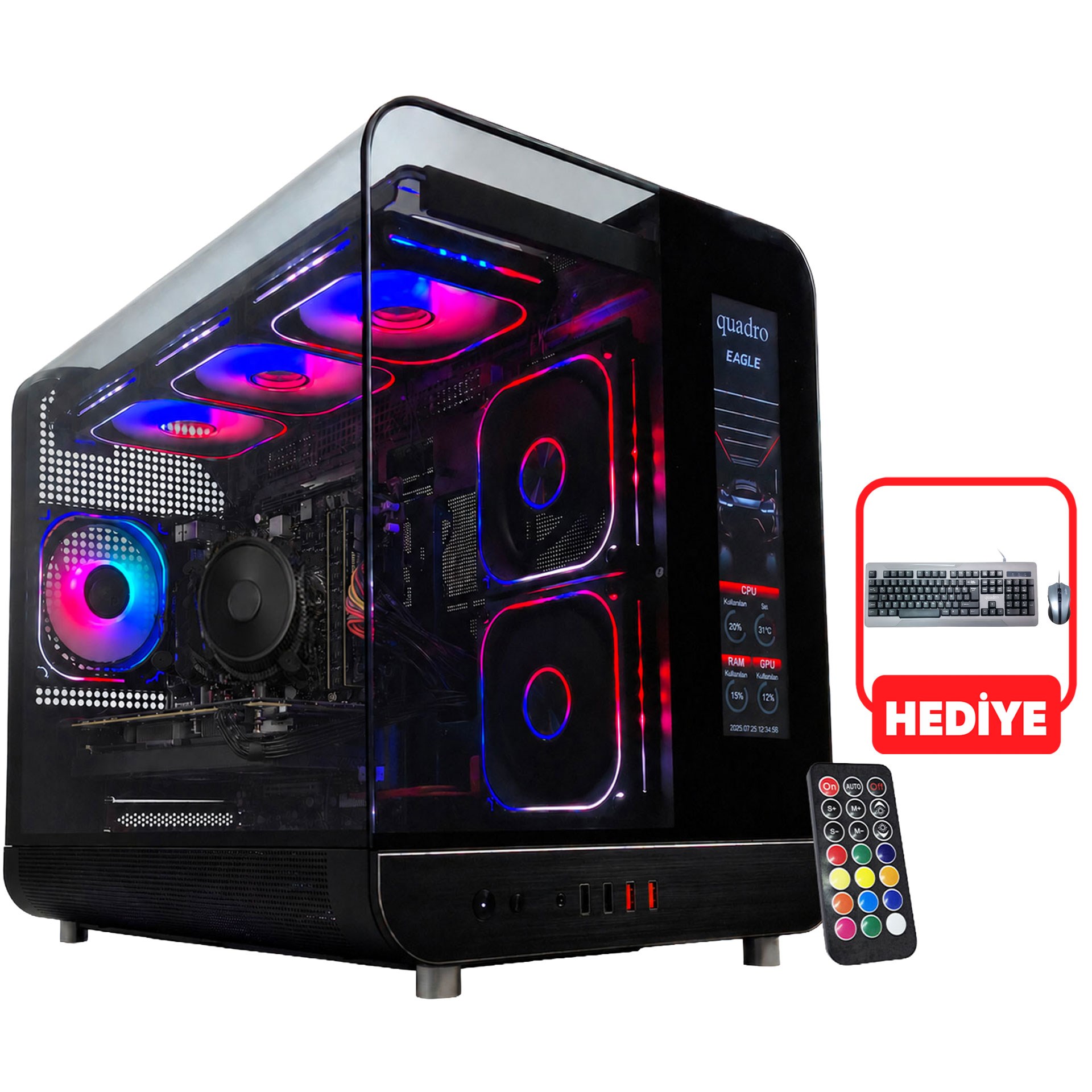 Quadro Eagle AI AMD Ryzen 7 8700F 16GB RAM