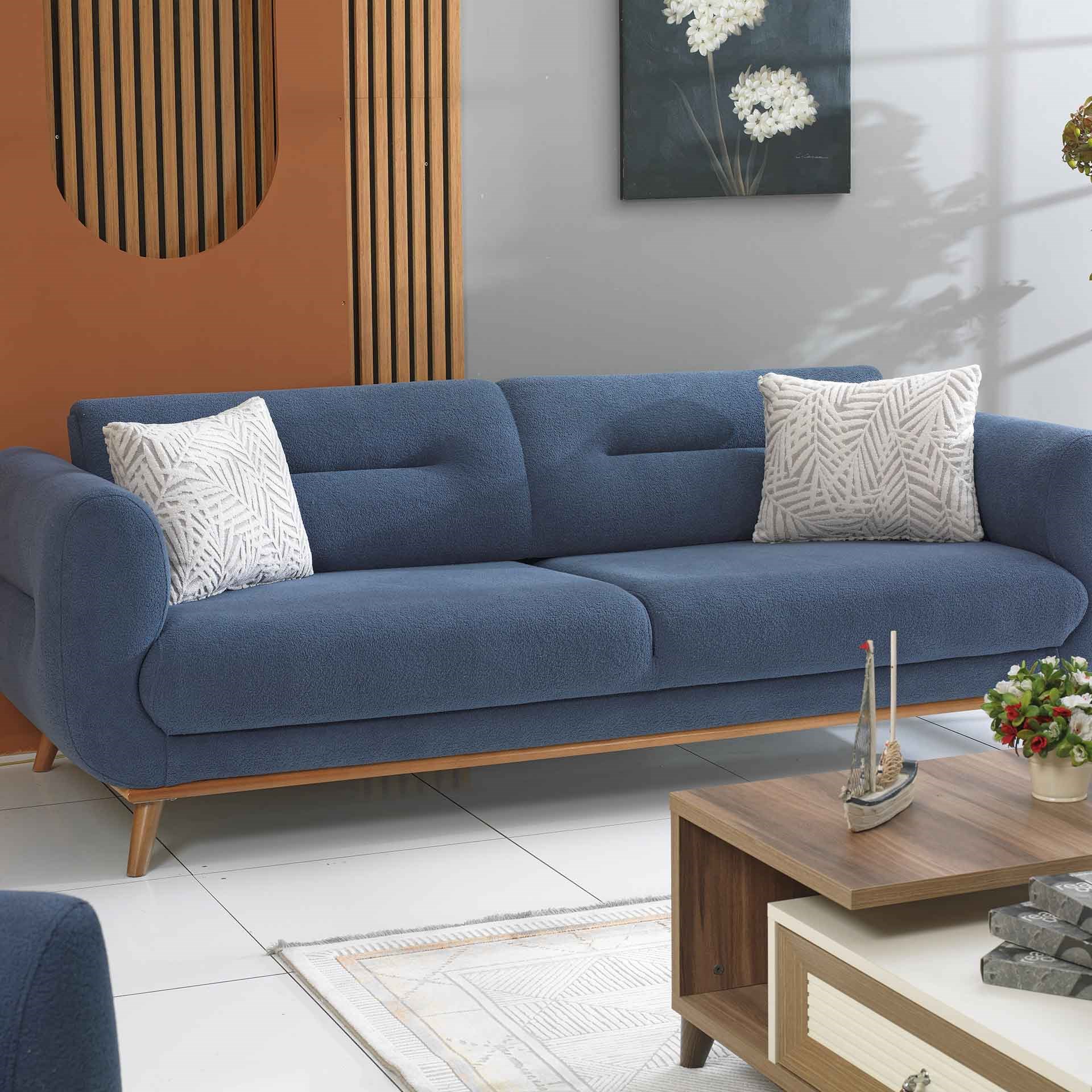 Leydi Coco 3+1 Koltuk Takımı Mavi