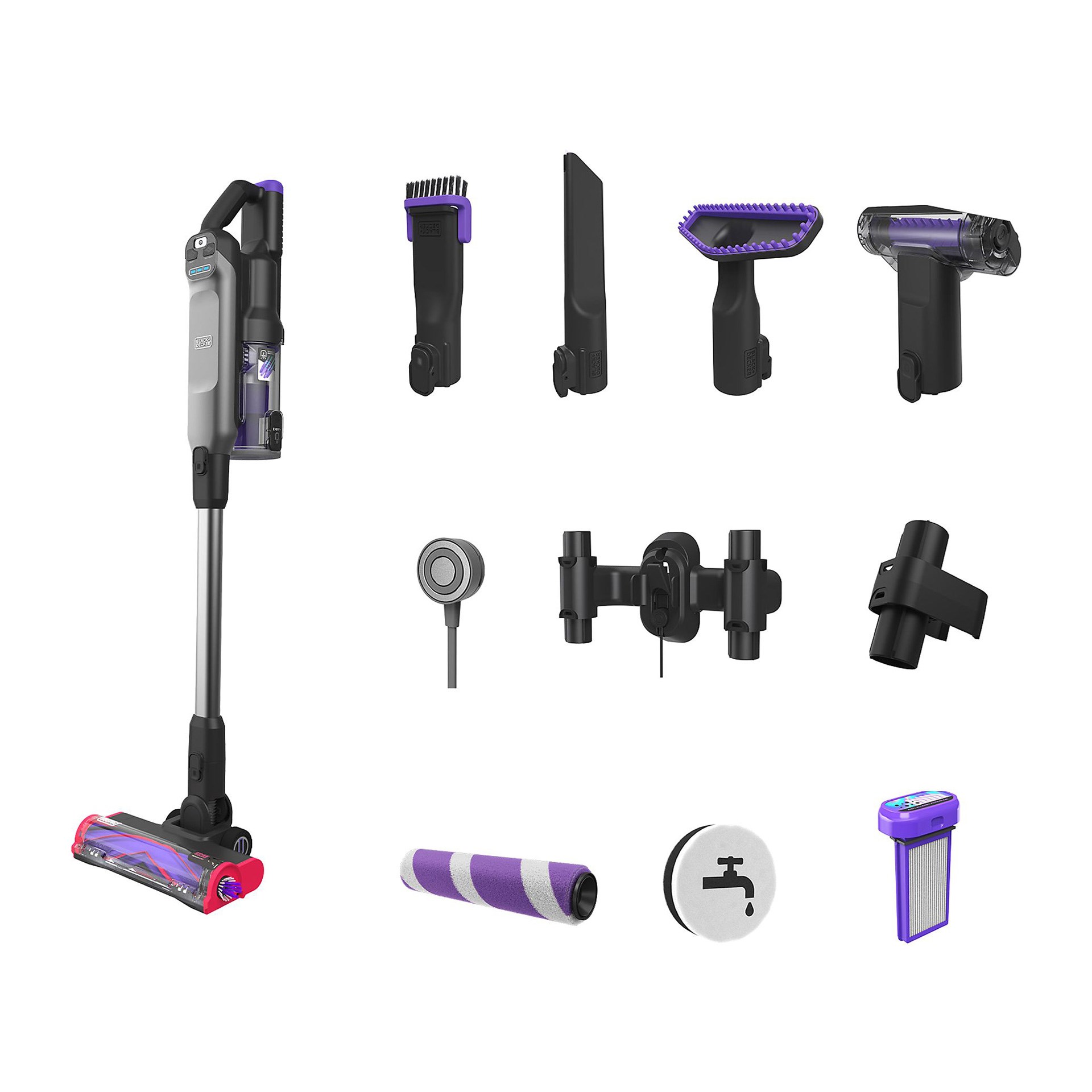 Black+Decker Summit Series Pet Şarjlı Dikey Süpürge