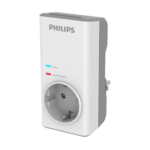 Philips CHP7010W Tekli Akım Korumalı Beyaz Priz - 1140J PROT