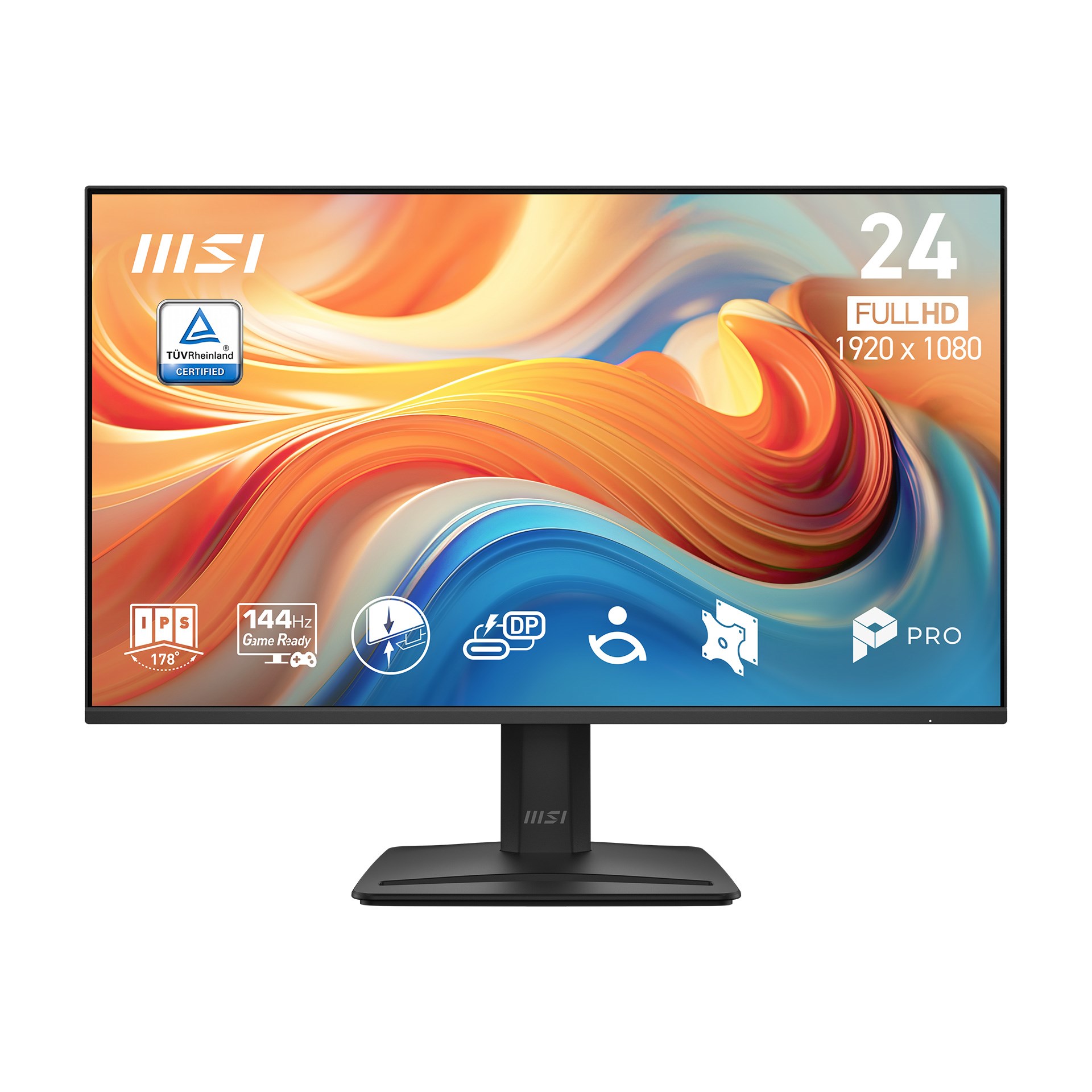 MSI 23.8 PRO MP242 E14C 1920x1080 (FHD) 16:9 FLAT IPS 144HZ 1MS FREESYNC SIYAH MONITOR