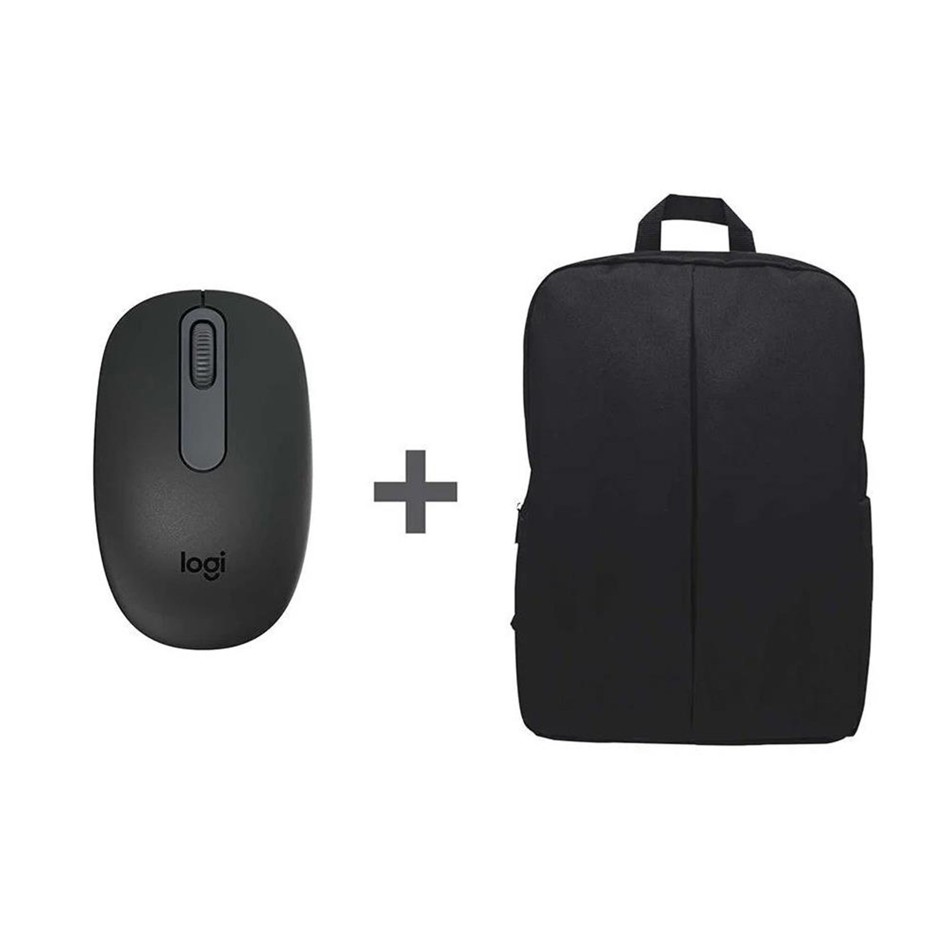 Logitech M196 Graphit Mouse + Nero Notebook Sırt Çantası