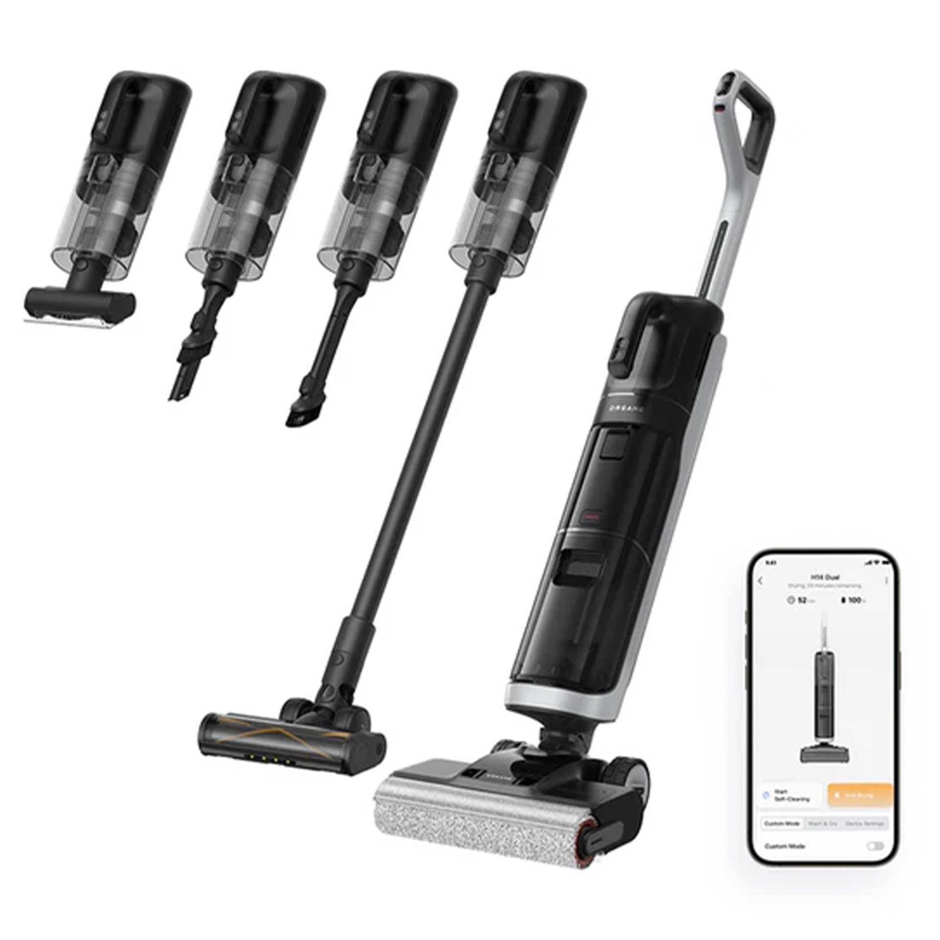 Dreame H14 Dual Akıllı Islak ve Kuru Şarjlı Dikey Süpürge
