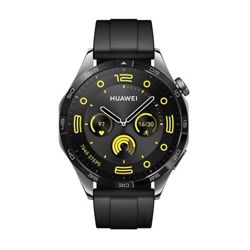 Huawei Watch GT4 - 46MM Siyah Silikon Kordon 