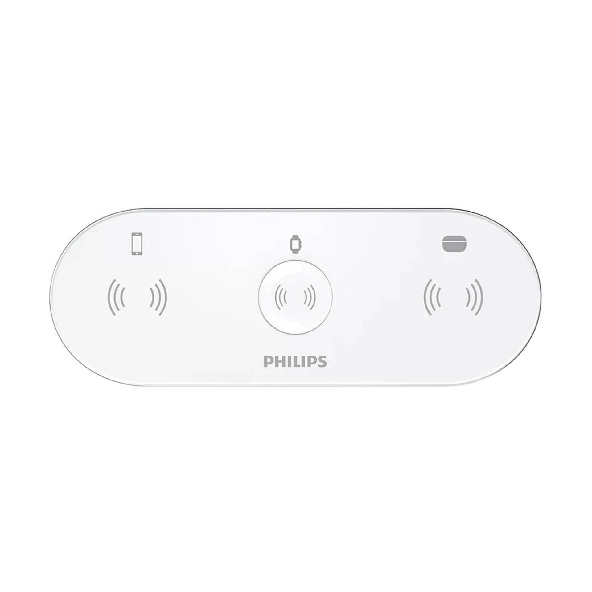 Philips DLP9230NW Beyaz Masa Ustü 3+1 QI (Hızlı) Kablosuz Şarj Cihazı