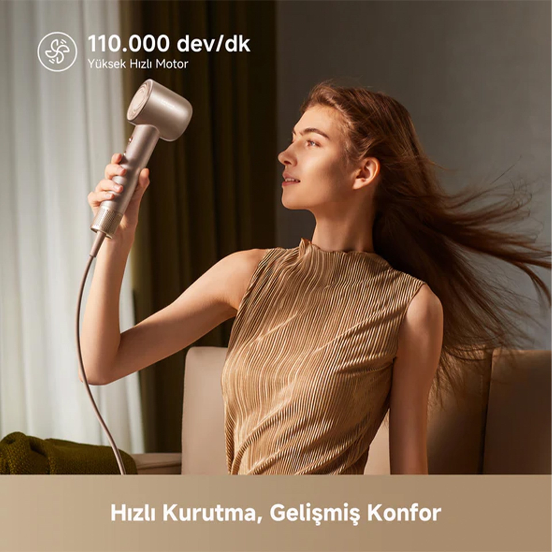 Dreame Glory Mix Gold Saç Kurutma Makinesi Golden